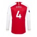 Arsenal Benjamin White #4 Voetbalkleding Thuisshirt 2023-24 Lange Mouwen